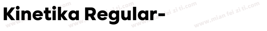Kinetika Regular字体转换